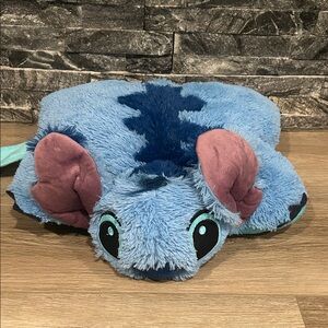 Disney Blue Stitch Plush‎ Pillow Pet with Pink Ears